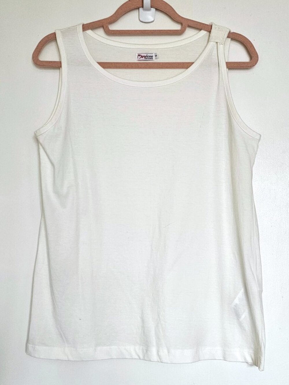 NEW! Maryhome 100% Cotton Sleeveless Tank Top w Embroidery & Eyelet Detail S